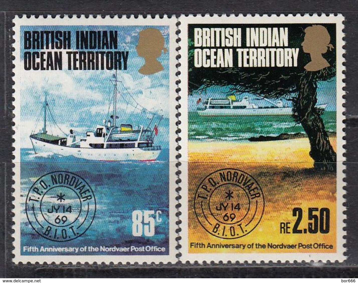 BIOT - SHIPS 1974 MNH - British Indian Ocean Territory (BIOT)