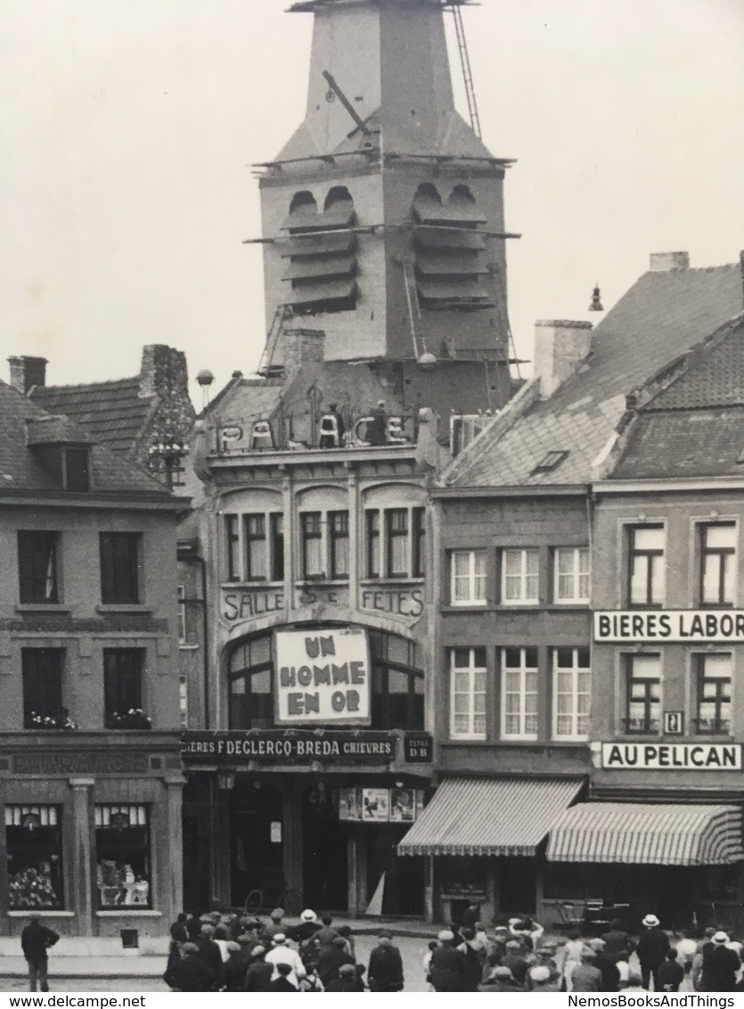 Foto Photo - ATH Aat - TRAVAUX COQ TOUR DE L'EGLISE - WERKEN HAAN KERKTOREN - SAINT-MARTIN - GRAND PLACE - 1934 - 23x17 - Ath