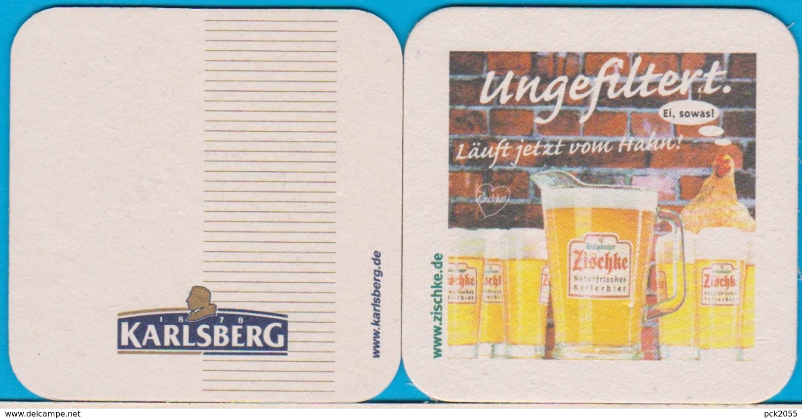 Karlsberg Brauerei Homburg Saar ( Bd 715 )mit Internet - Bierdeckel