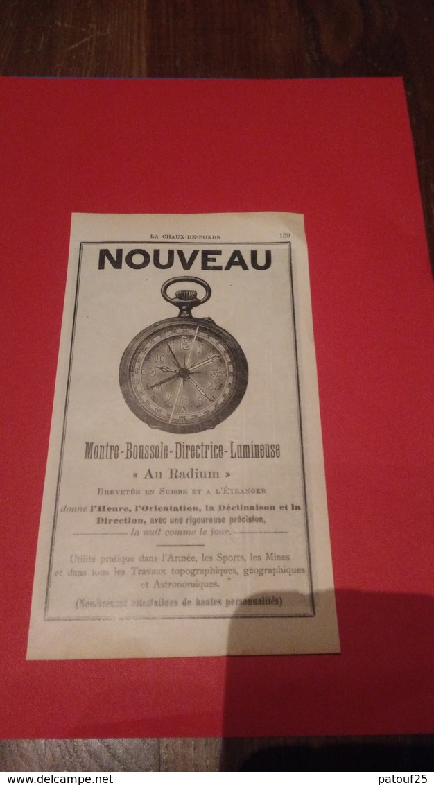 Ancienne Pub Suisse Schweizer Et Schoepf Le Locle La Chaux De Fonds 1914 - Advertising