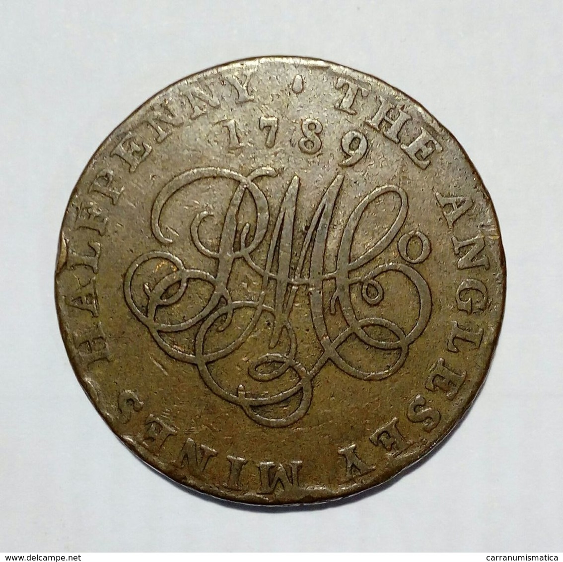 UNITED KINGDOM - ANGLESEY MINES - HALF Penny Token ( 1789 ) / Copper - Monetari/ Di Necessità