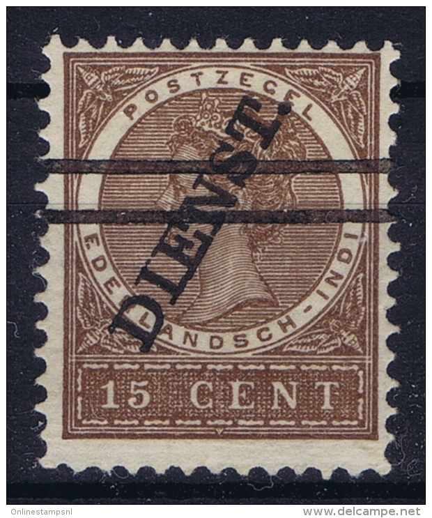 Netherlands East Indies : NVPH Nr D19a  MH/* Flz/ Charniere  1911   Service - Indes Néerlandaises