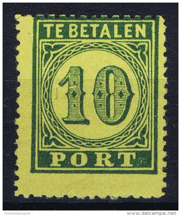 Netherlands East Indies : NVPH Nr P2  MH/* Flz/ Charniere  1874  Postage Due Port - Niederländisch-Indien