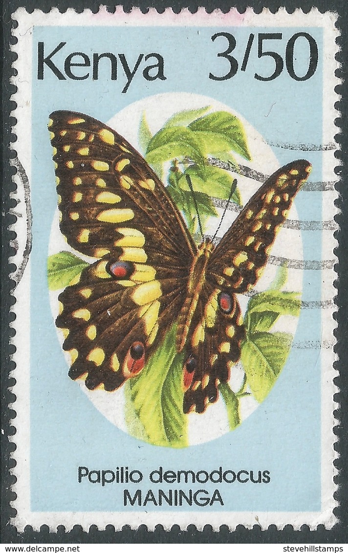 Kenya. 1988 Butterflies. 3/50 Used. SG 444 - Kenya (1963-...)
