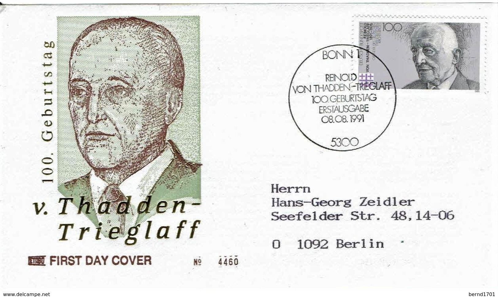 Germany - Mi-Nr 1556 FDC (O1060)- - 1991-2000