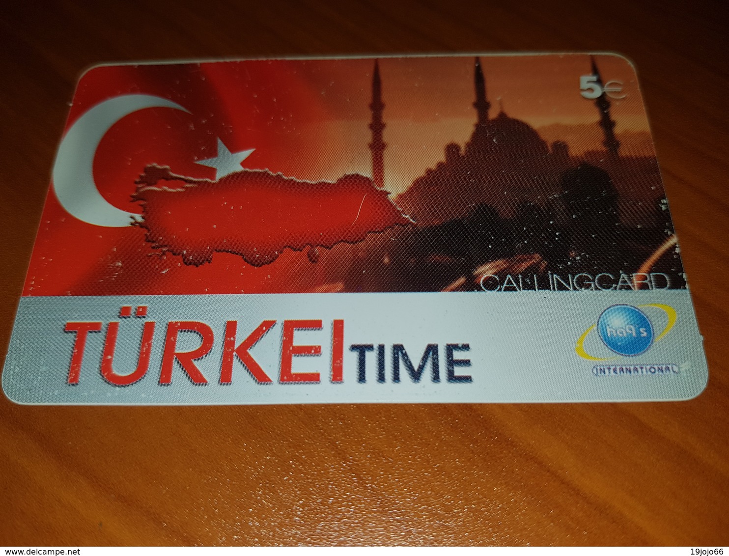 Türkei Time - Blue Moschee 5Euro  - Little Printed   -   Used Condition - [2] Prepaid