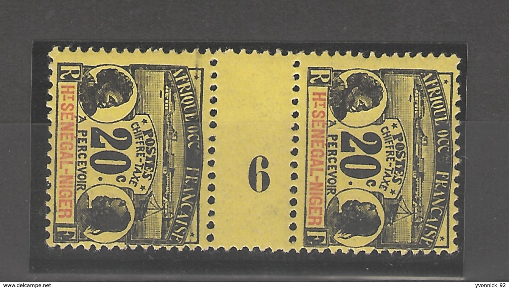 Haut -Sénégal- Niger _ Millésimes 20c Taxe Médiallon (1906) N°4 - Otros & Sin Clasificación