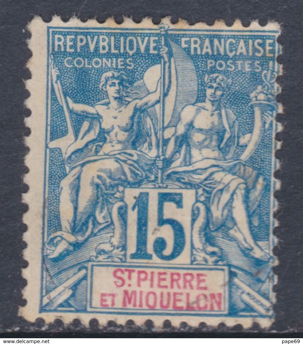 Saint Pierre Et Miquelon N° 64 (.), Type Groupe 15 C. Bleu, Neuf Sans Gomme Sinon TB - Neufs