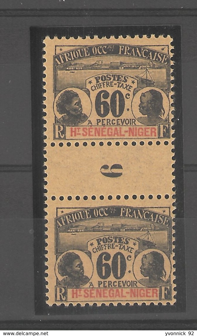 Haut -Sénégal- Niger _ Millésimes 60c Taxe Médiallon (1906) N°6 - Andere & Zonder Classificatie