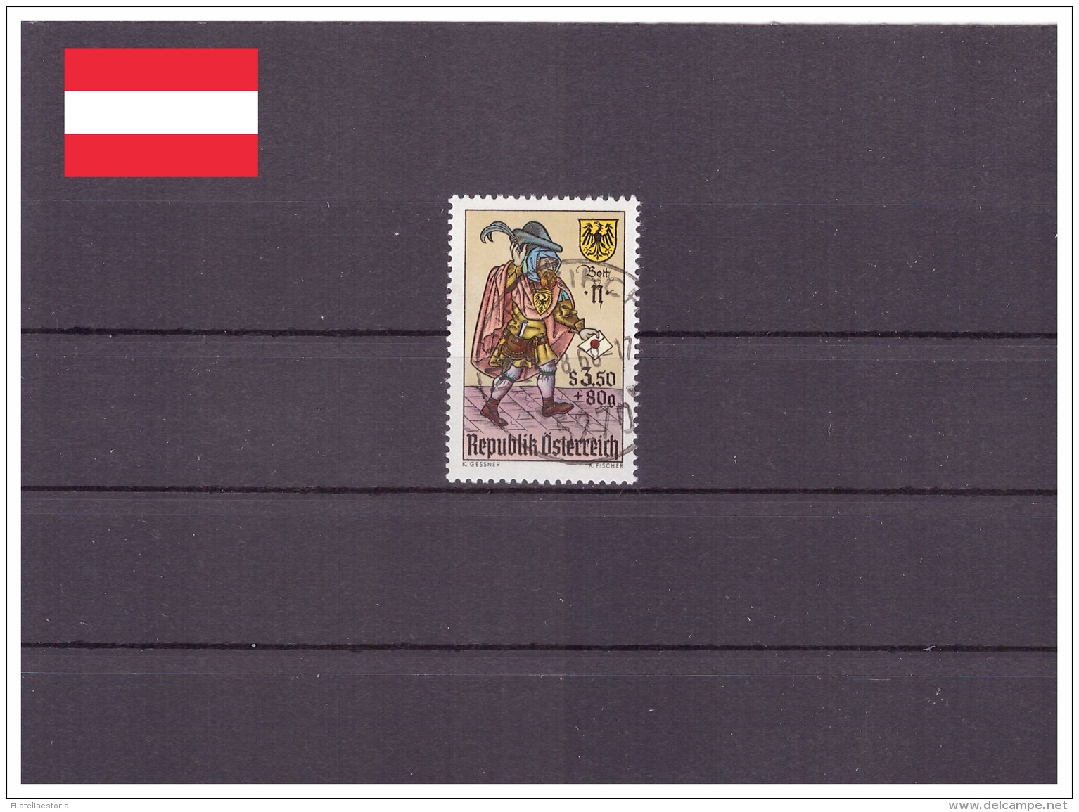 Autriche 1967 - Oblitéré - Journée Du Timbre - Michel Nr. 1255 Série Complète (aut1037) - Used Stamps