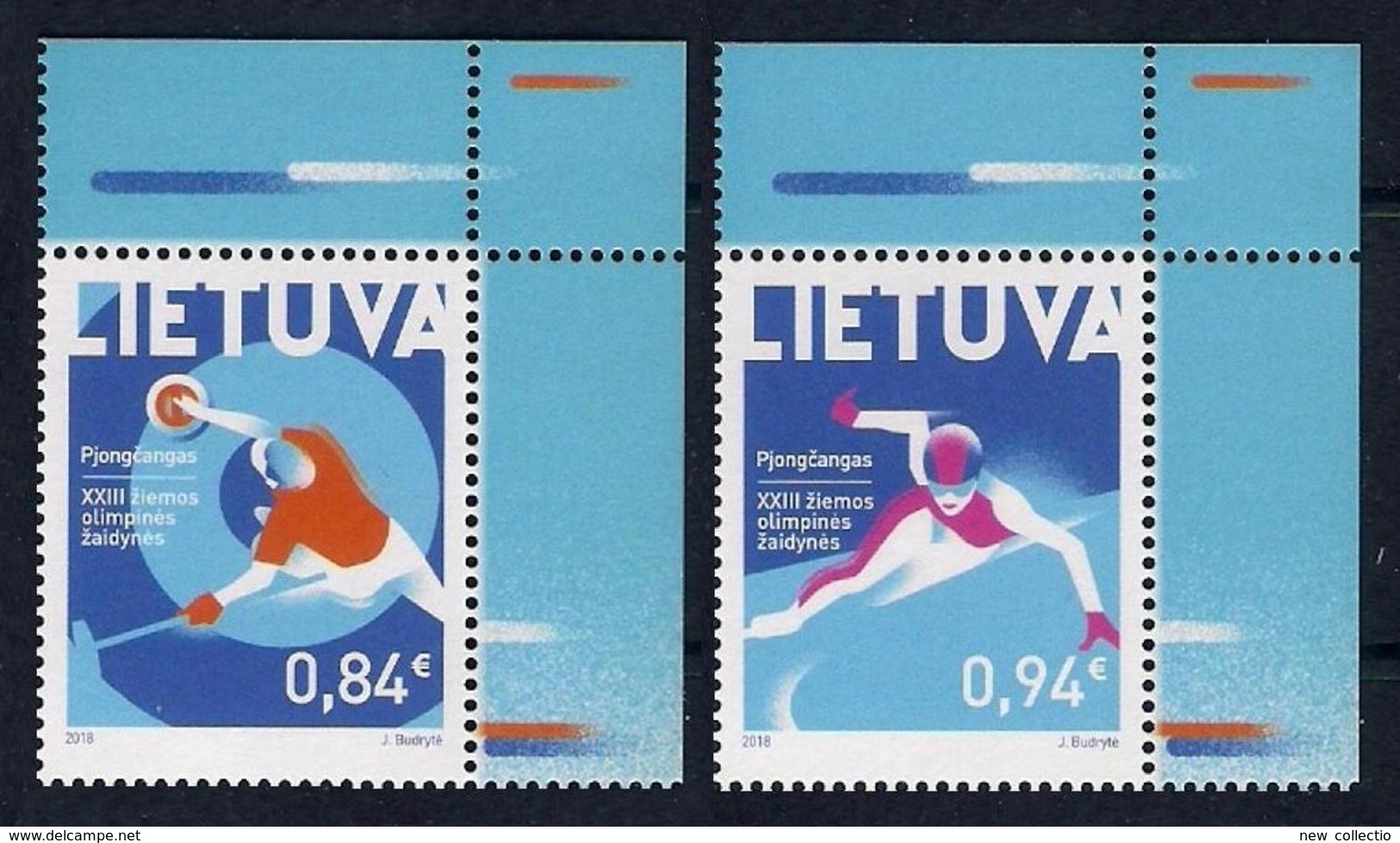 Lituania • Lithuania (2018) Winter Olympic Games "PyeongChang 2018" - Set Of 2 Stamps [MNH] - As Scan - Other & Unclassified