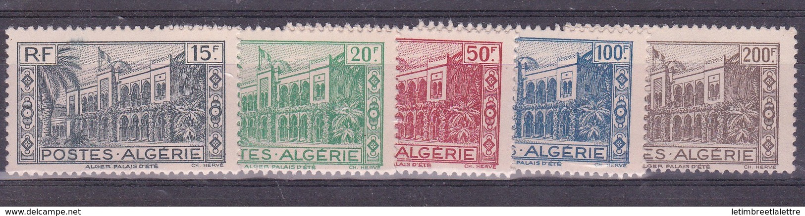 ⭐ Algérie - YT N° 200 à 204 ** - Neuf Sans Charnière - 1944 ⭐ - Ongebruikt