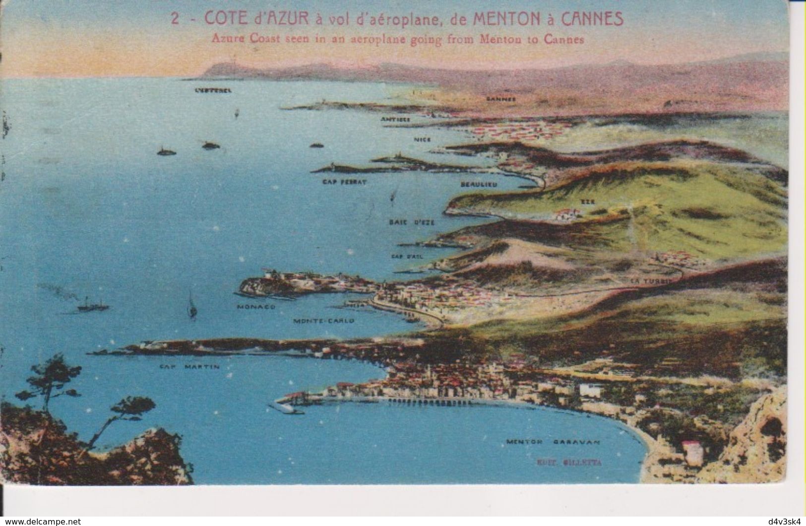 1933 France 06 Alpes Maritimes Nice Carte Postale Flamme 'Nice Ses Jardins, Son Soleil, Ses Fetes' - Mechanical Postmarks (Advertisement)