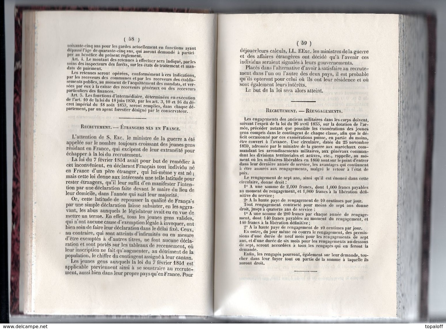 Journal Des Communes  1860 Couverture Cartonnée 436 Pages - Décrets & Lois