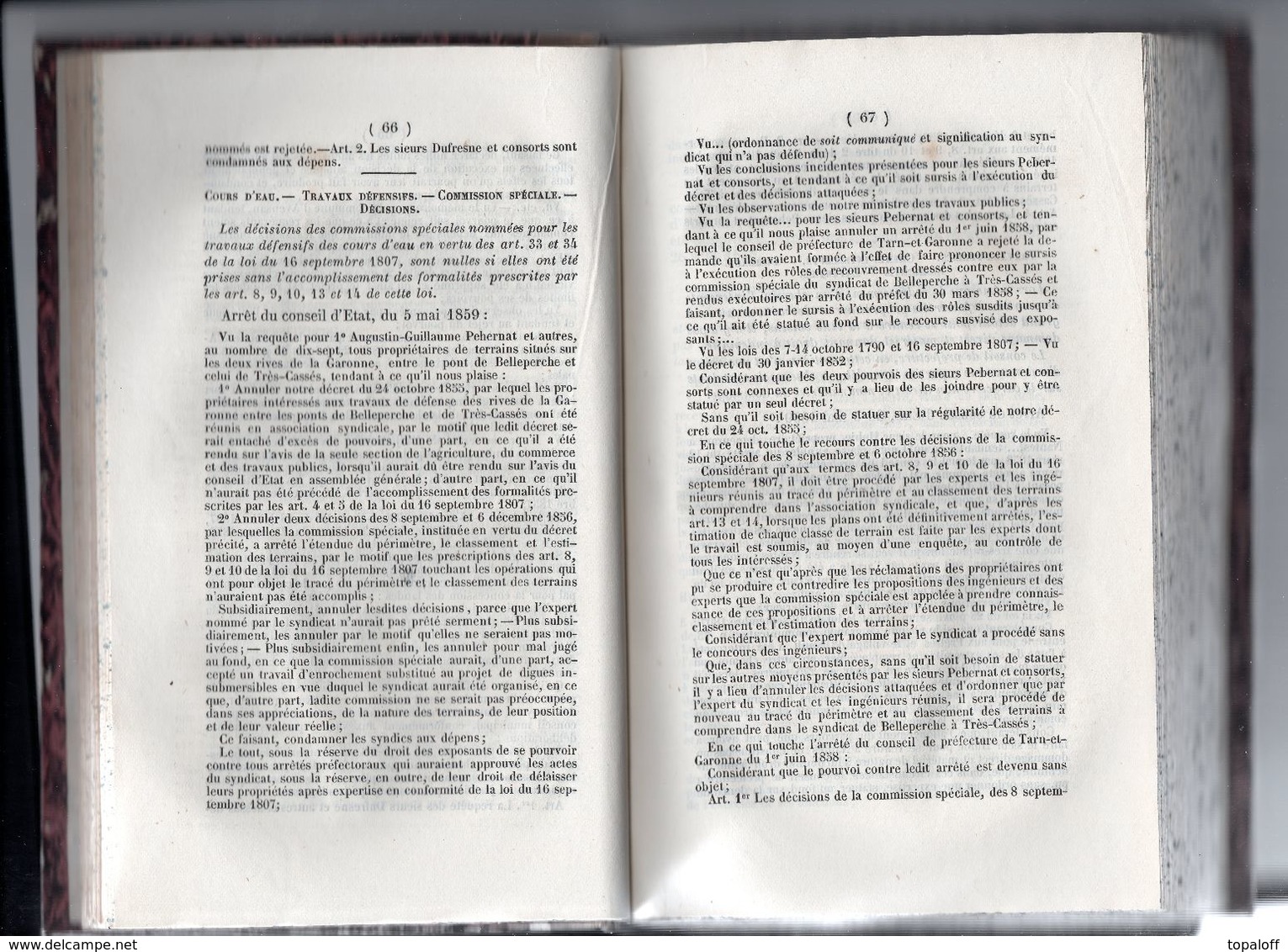 Journal Des Communes  1860 Couverture Cartonnée 436 Pages - Décrets & Lois