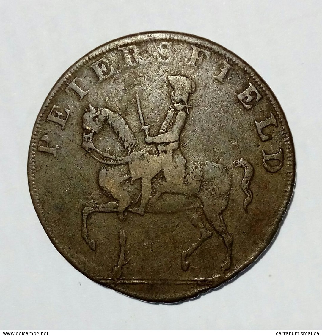 PETERSFIELD - HALF Penny Token ( 1793 ) / Copper - Monedas/ De Necesidad