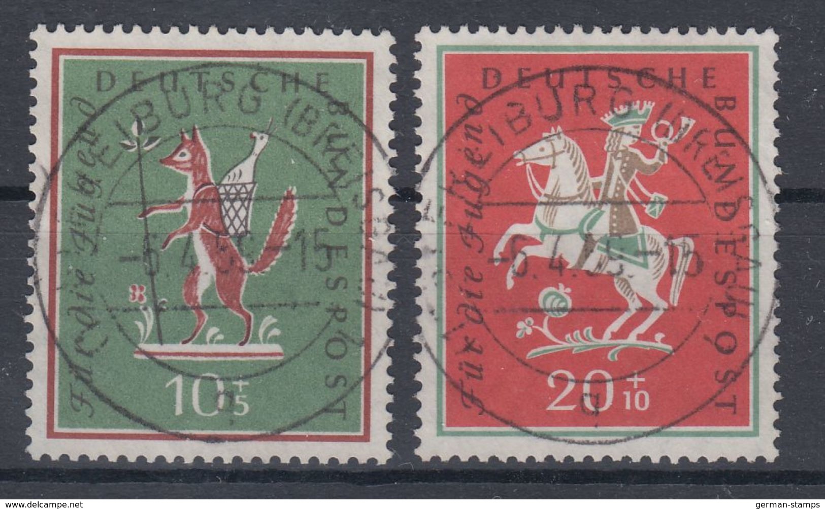 Bundesrepublik 1958 Mi# 286-287 Gestempelt (BU4115) - Gebraucht