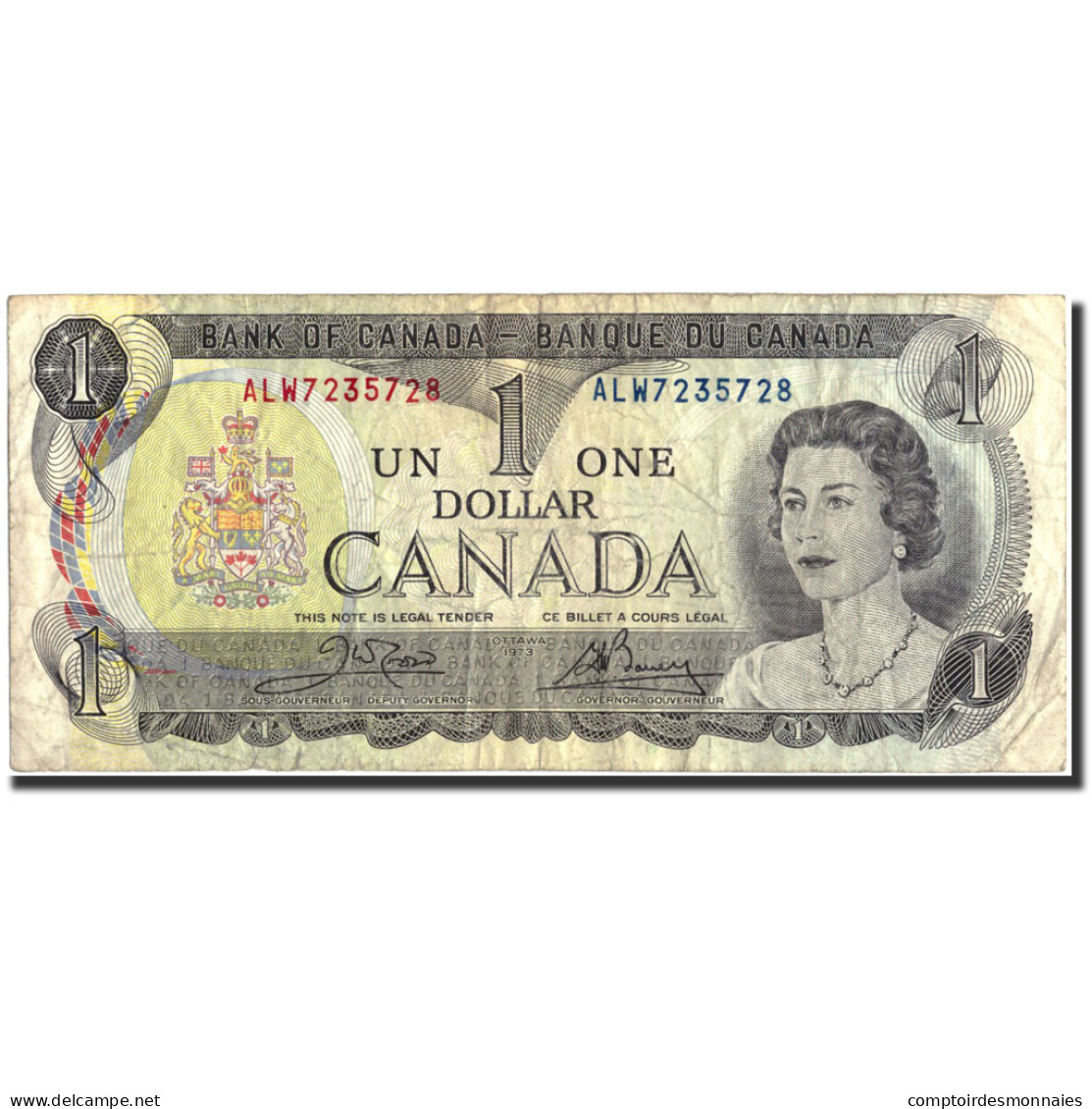 Billet, Canada, 1 Dollar, 1973, 1973, KM:85c, B+ - Canada