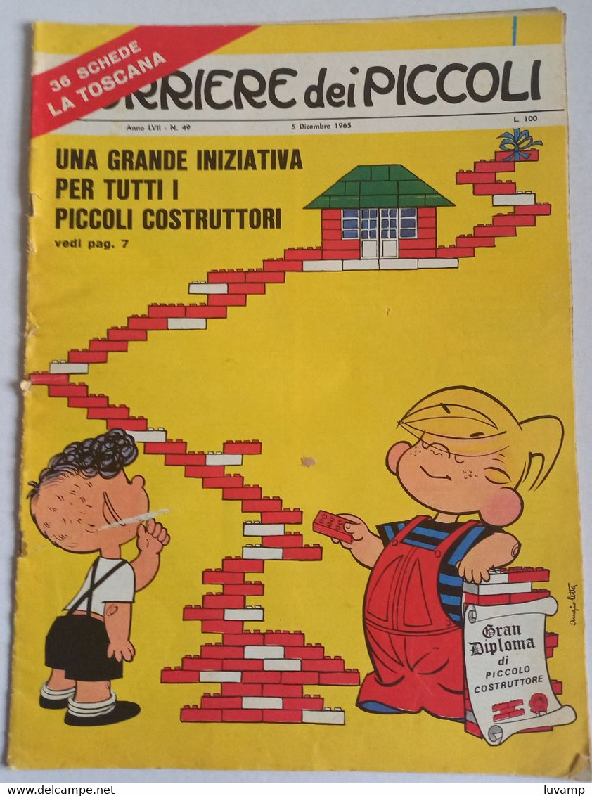 CORRIERE  DEI  PICCOLI   N.  49  DEL   5 DICEMBRE 1965 (  CART 64) - Erstauflagen