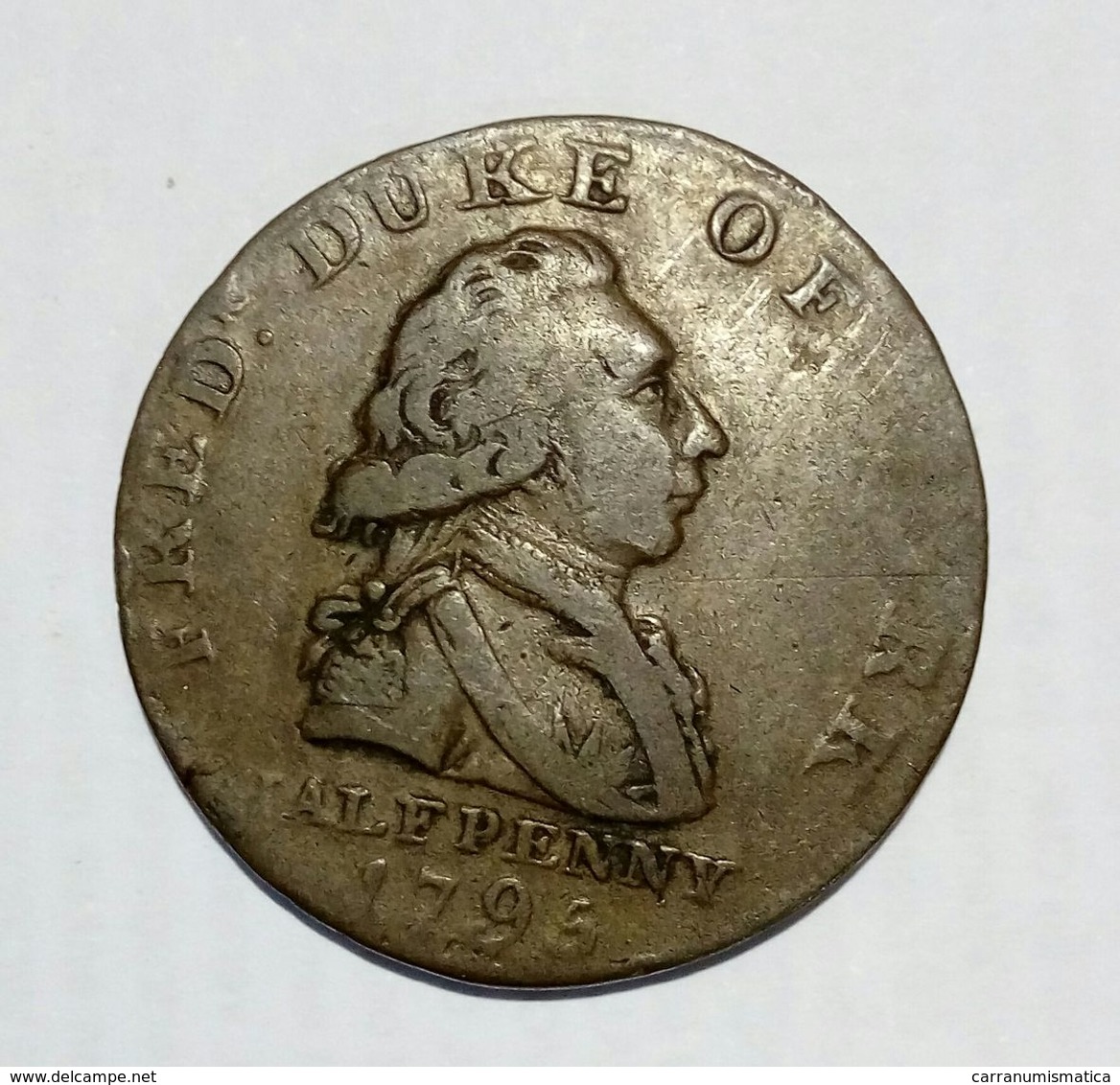 GREAT BRITAIN - HALF Penny Token ( 1795 ) Fred Duke Of York / Copper - Monétaires/De Nécessité