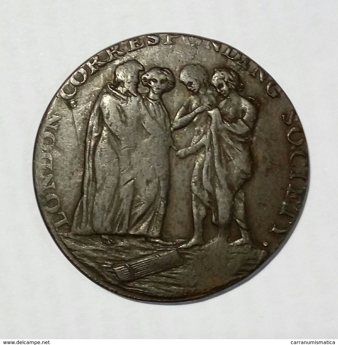 LONDON Corrisponding Society / NEWGATE - HALF Penny Token ( 1794 ) / Copper - Monetari/ Di Necessità
