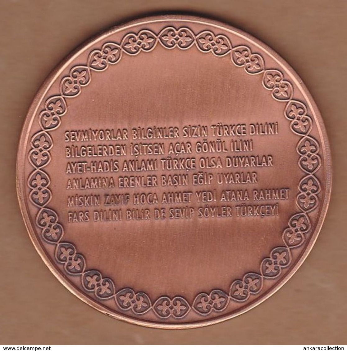 AC - HODJA AHMED YESEVI - KHOJA AKHMET YASSAWI  COPPER MEDALLION - Monarquía / Nobleza