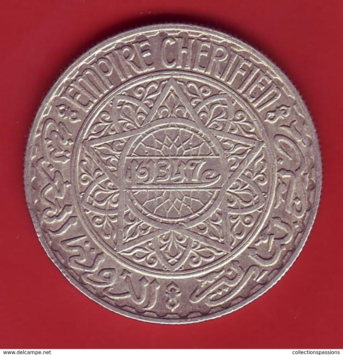 - MAROC - 20 Francs - 1929 - Argent - - Marruecos