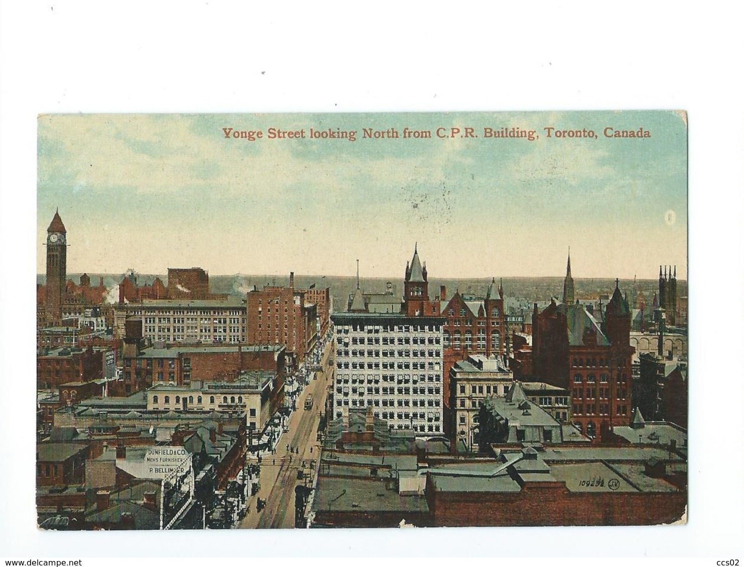 Yonge Street Looking North From C.P.R. Building Toronto - Toronto