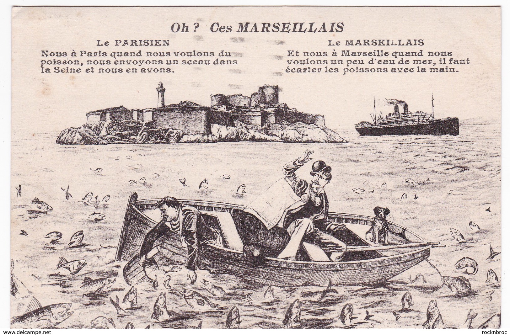 CPA 13 MARSEILLE Carte Humoristique - Oh ? Ces Marseillais - Sin Clasificación