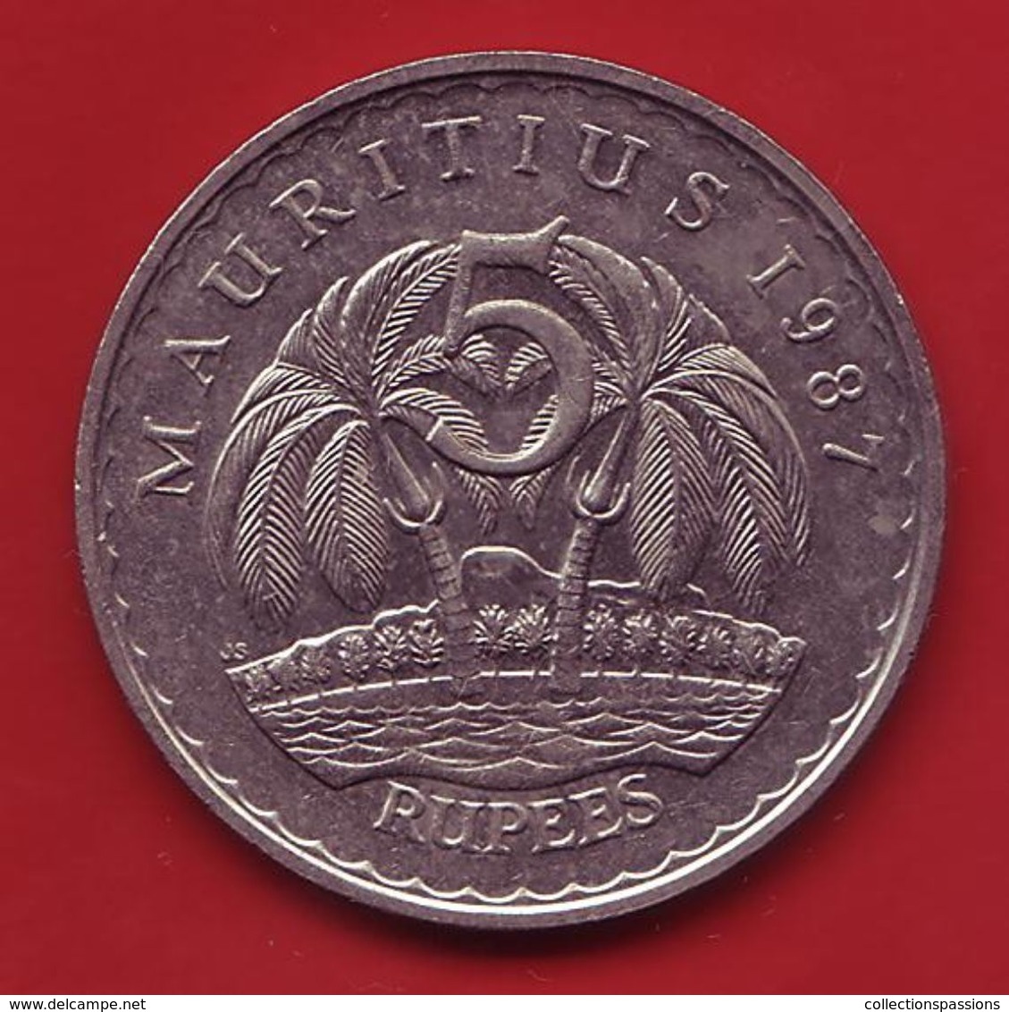 - MAURICE - 5 Rupees - 1987 - - Mauritius