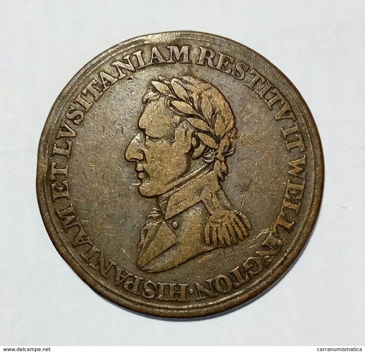 CANADA - WELLINGTON (Peninsular WAR) - HALF Penny Token ( 1812 ) / Copper - Monedas / De Necesidad