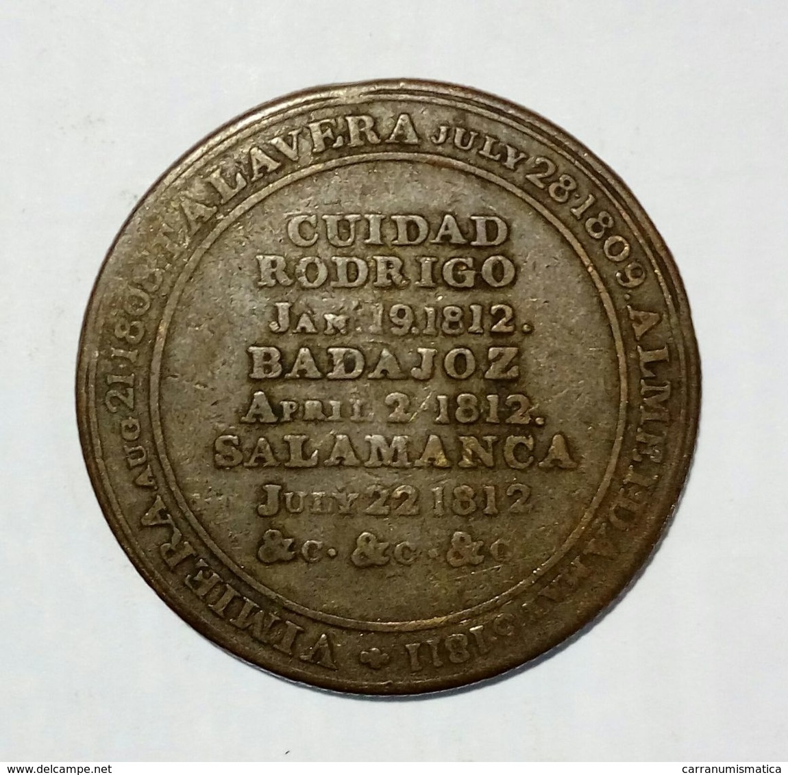 CANADA - WELLINGTON (Peninsular WAR) - HALF Penny Token ( 1812 ) / Copper - Monedas / De Necesidad