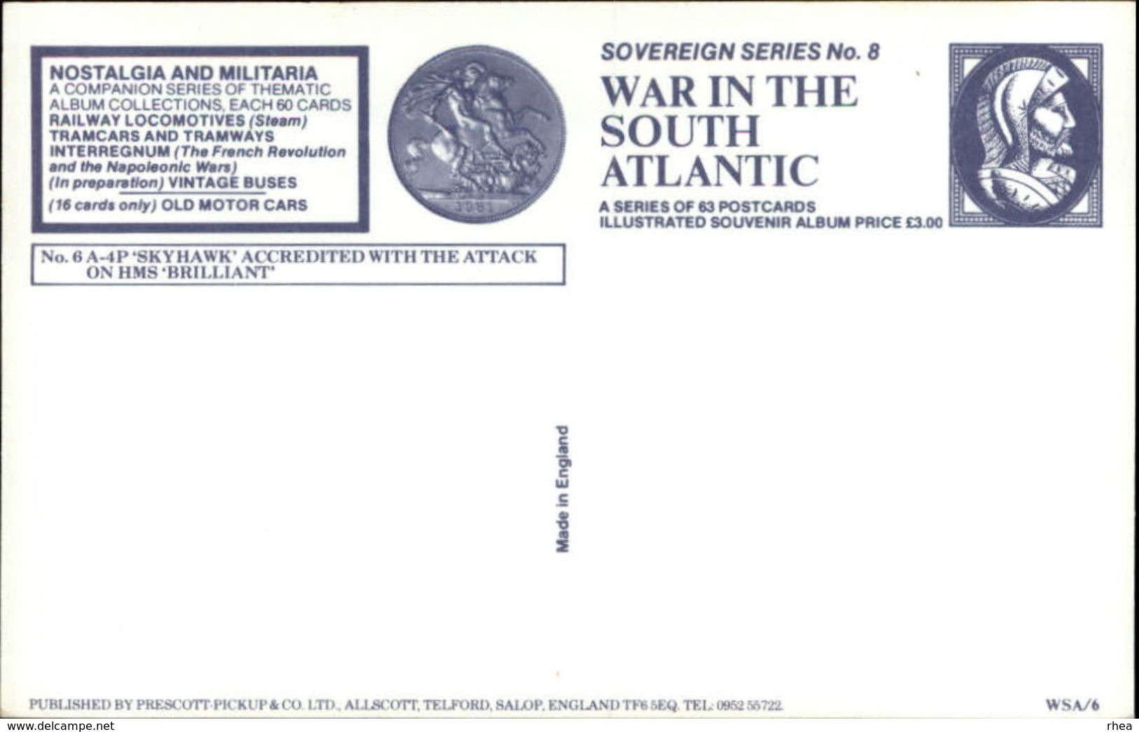 GUERRE DES MALOUINES - Angleterre - Argentine - Série War In The South Atlantic - Aviation Miltaire - Pilote - Autres & Non Classés