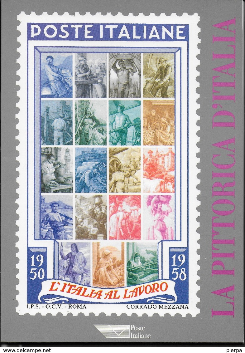 LA PITTORICA D'ITALIA - ITALIA AL LAVORO - EDIZIONE POSTE ITALIANE 1995 - Filatelia E Storia Postale