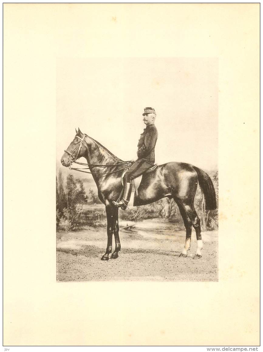 CHEVAL : LE GENERAL MARQUIS DE GALLIFET, Directeur De La Cavalerie Française - 1885 - Altri & Non Classificati