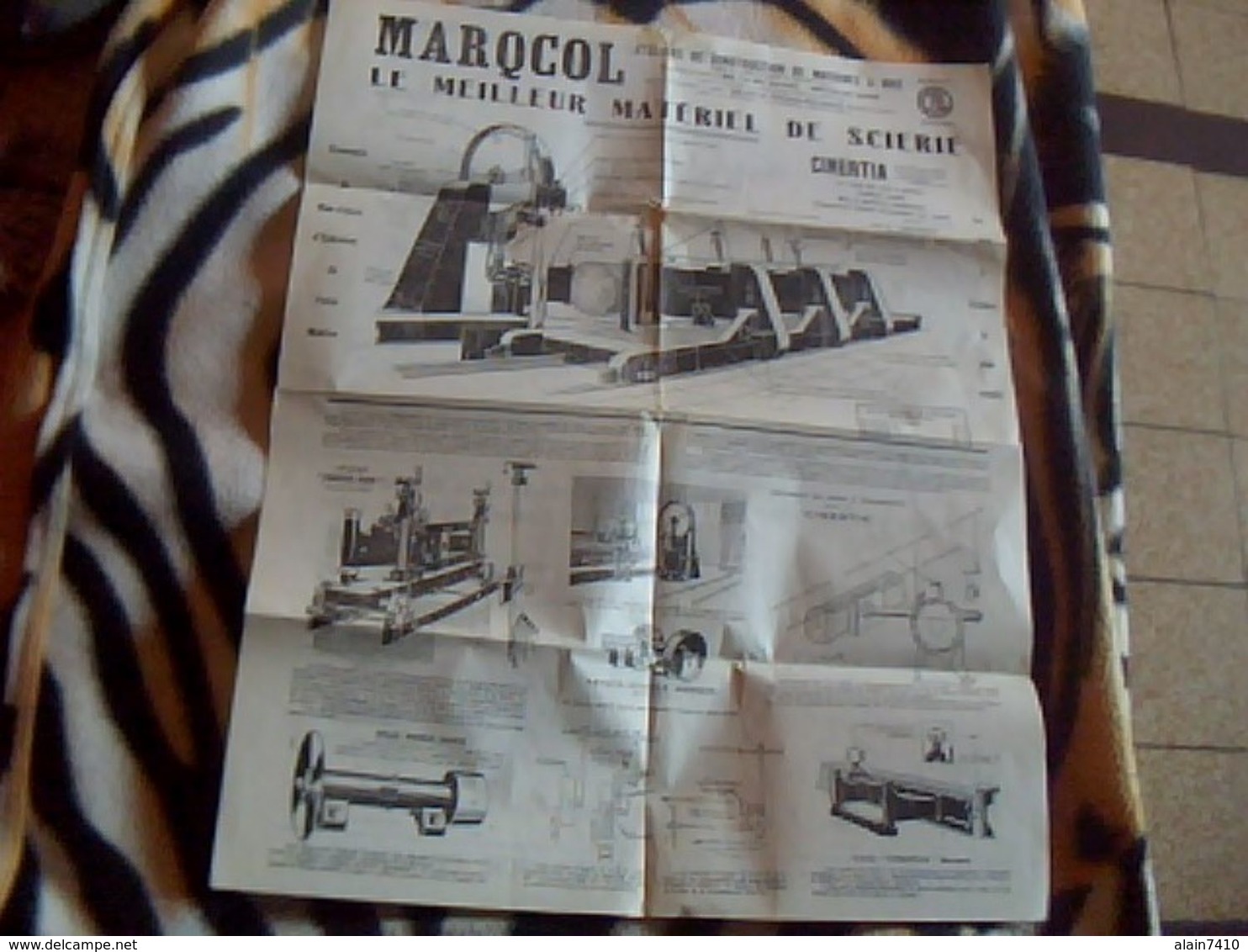 Publicitée Ancienne  Travail Du Bois   MARQCOL Usine A Moulins S/ Alliers Materiel De Scierie Divers - Autres & Non Classés