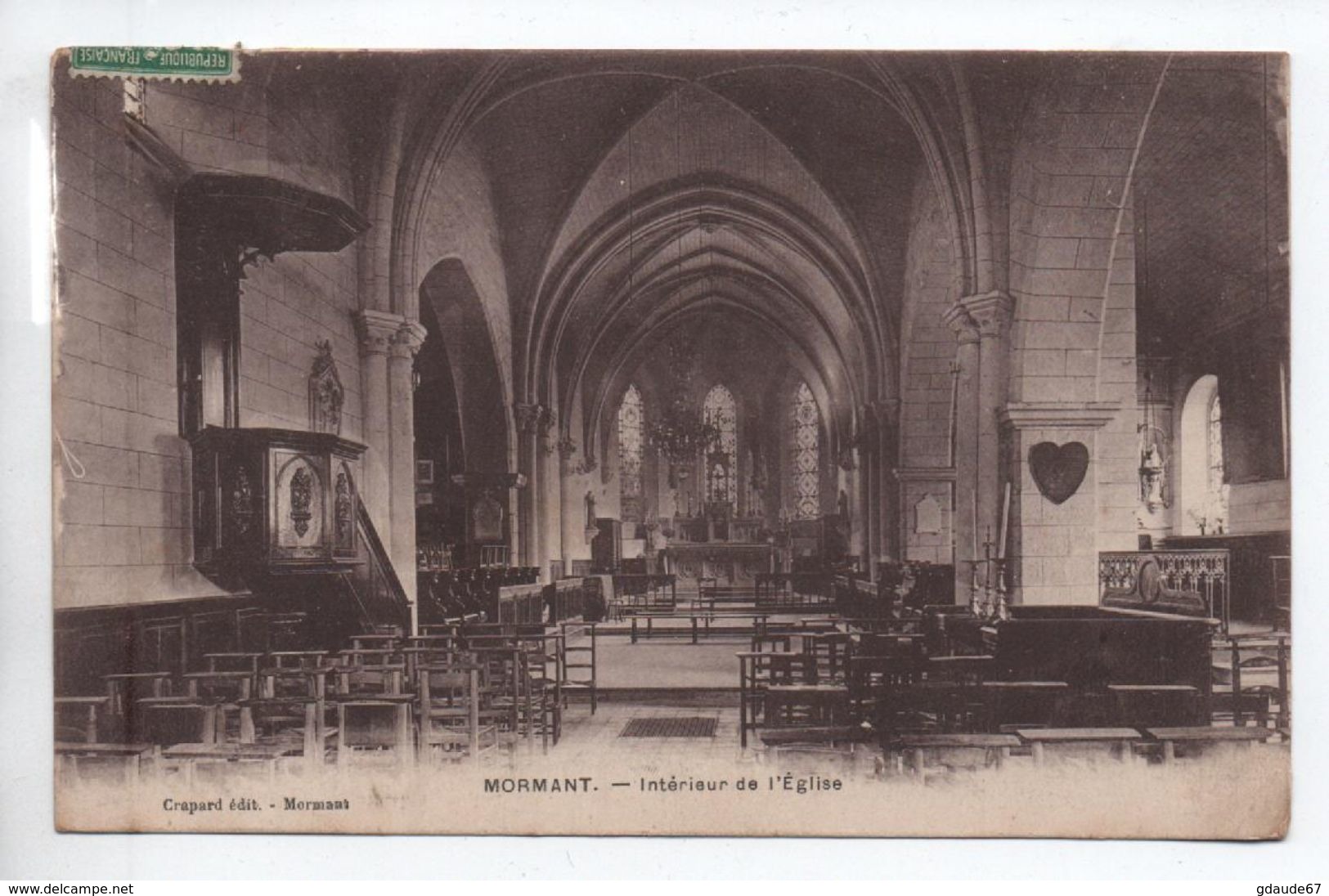 MORMANT (77) - INTERIEUR DE L'EGLISE - Mormant