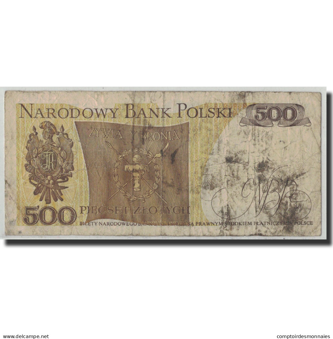 Billet, Pologne, 500 Zlotych, 1982, 1982-06-01, KM:145d, B+ - Poland