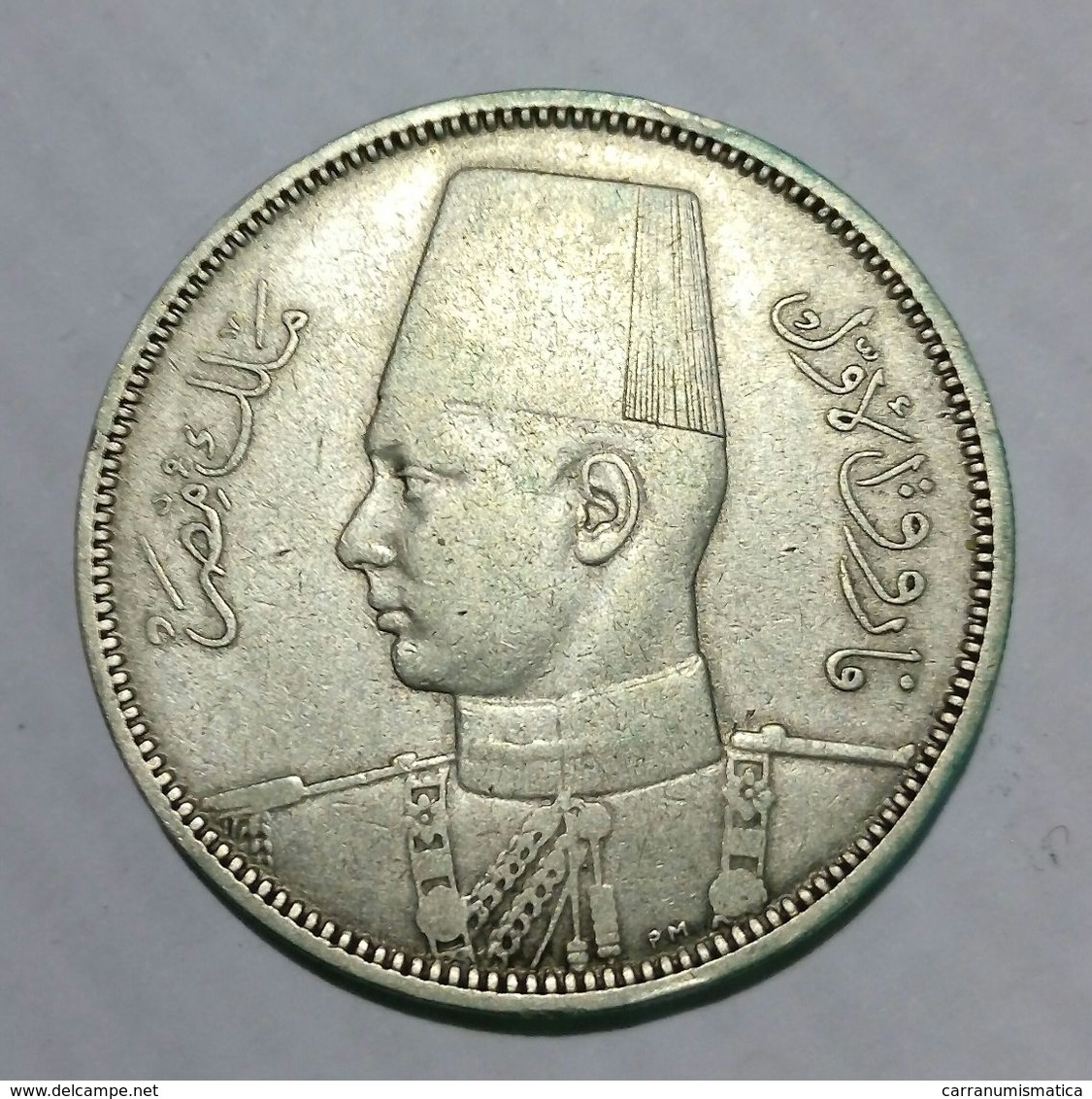 EGYPT / EGITTO - FAROUK - 5 PIASTRES (1939) AG - Silver - Egitto