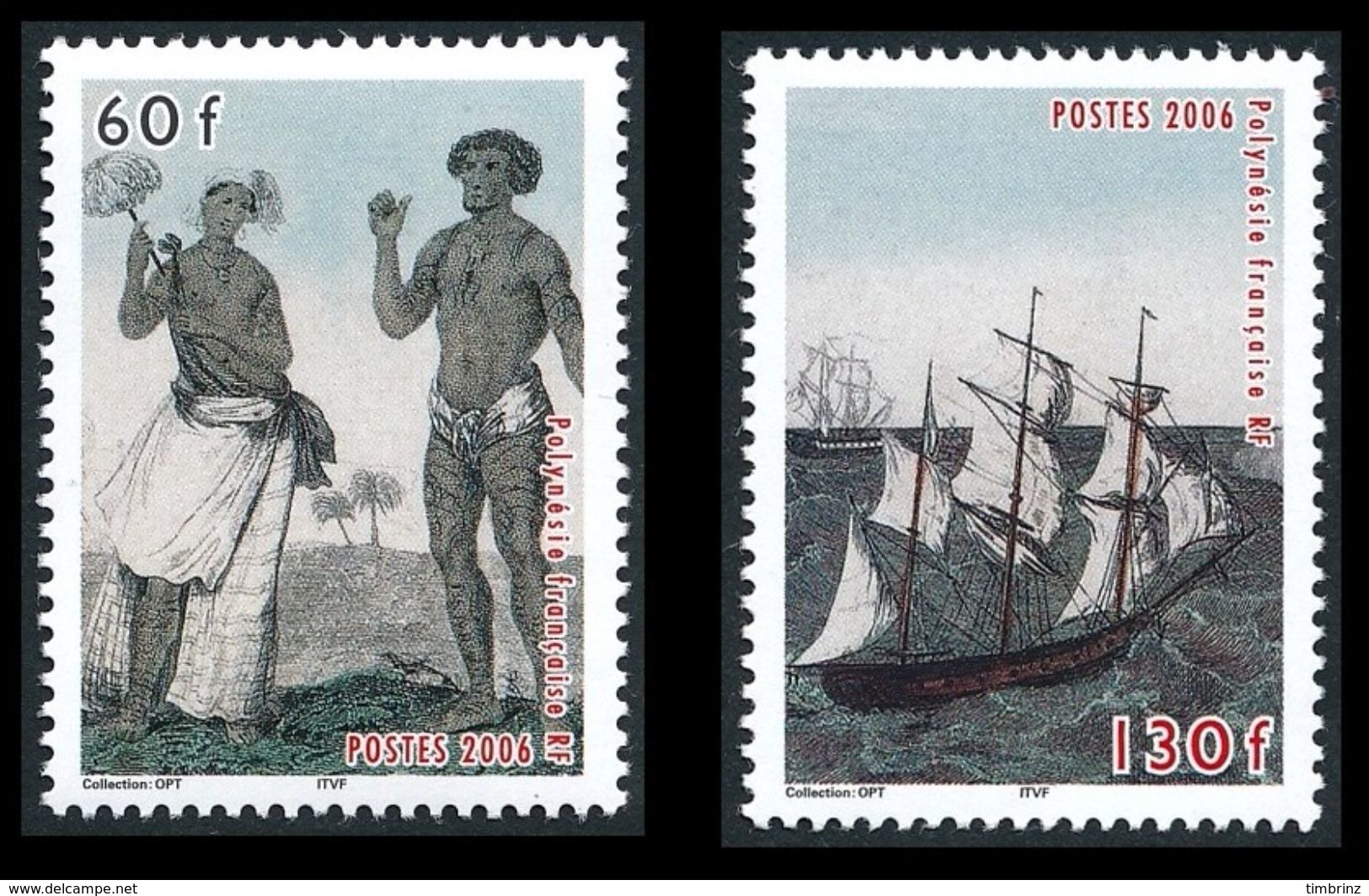 POLYNESIE Année complète 2006 + BF (dont carnet) - Yv. 761 à 797 + BF 32 ** SUP - 39 timbres ** MNH  ..Réf.POL23262