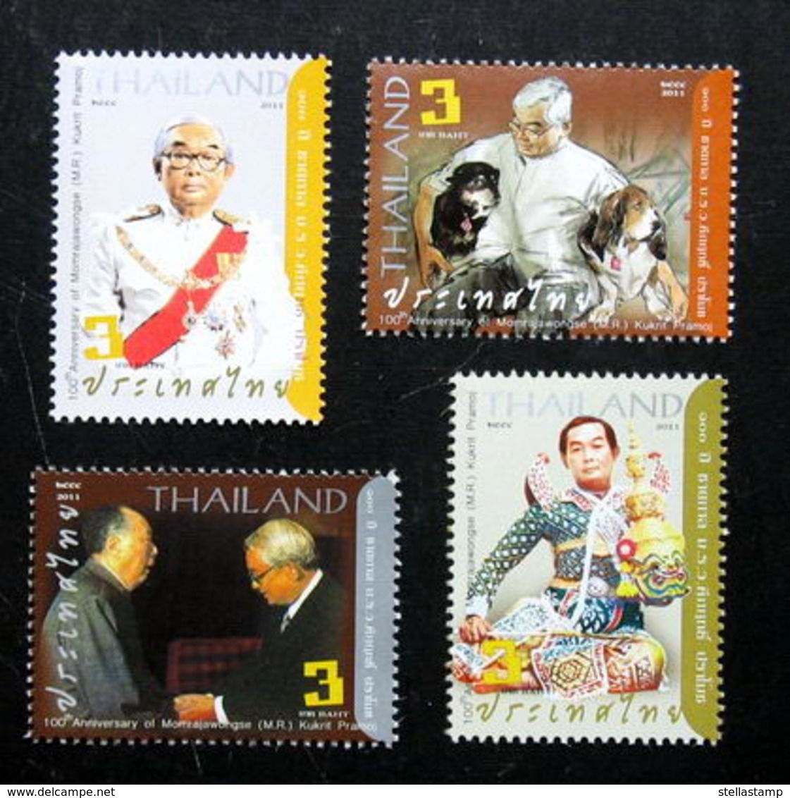 Thailand Stamp 2011 100th Ann Of Momrajawongse M.R. Kukrit Pramoj - Thailand