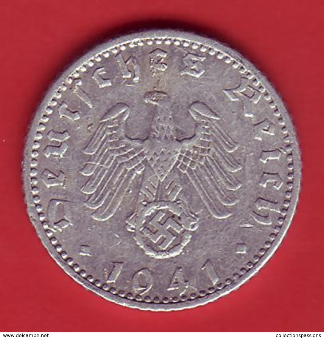 - ALLEMAGNE - Troisième Reich - 50 Reichspfennig - 1941 - - 50 Reichspfennig