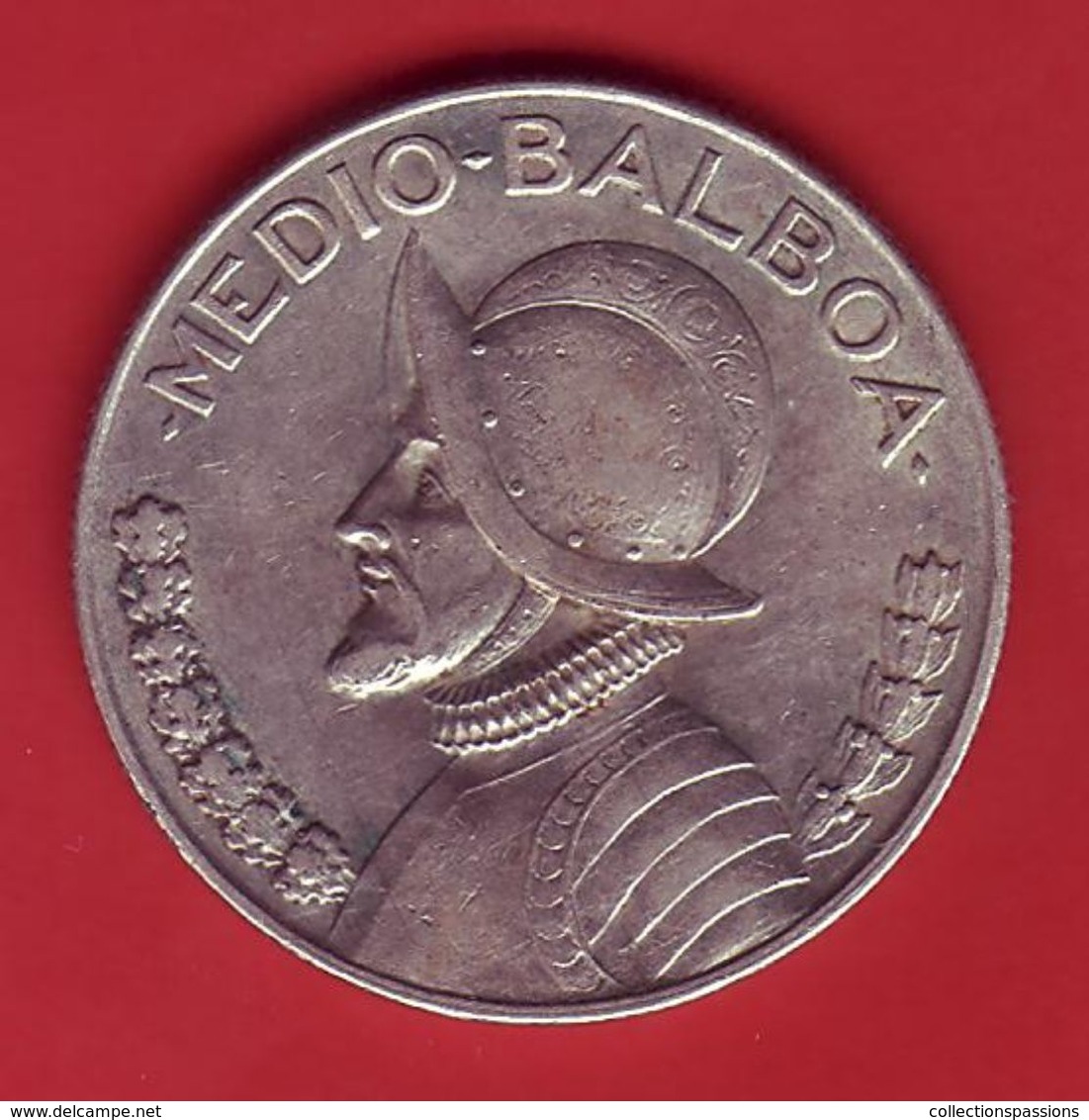 - PANAMA - Medio Balboa - 1933 - Argent - - Panama