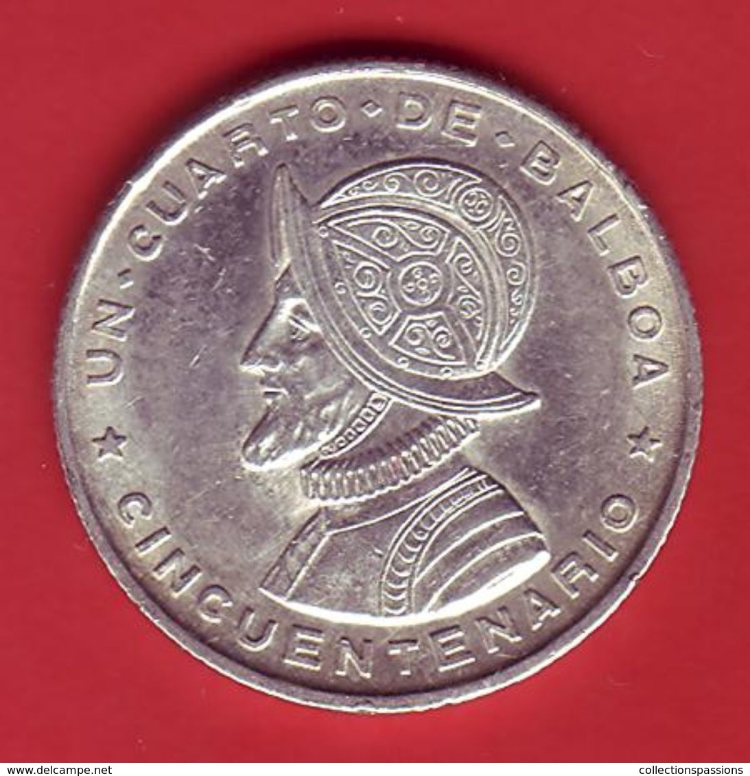 - PANAMA - Un Cuarto De Balboa - 1953 - Argent - - Panamá