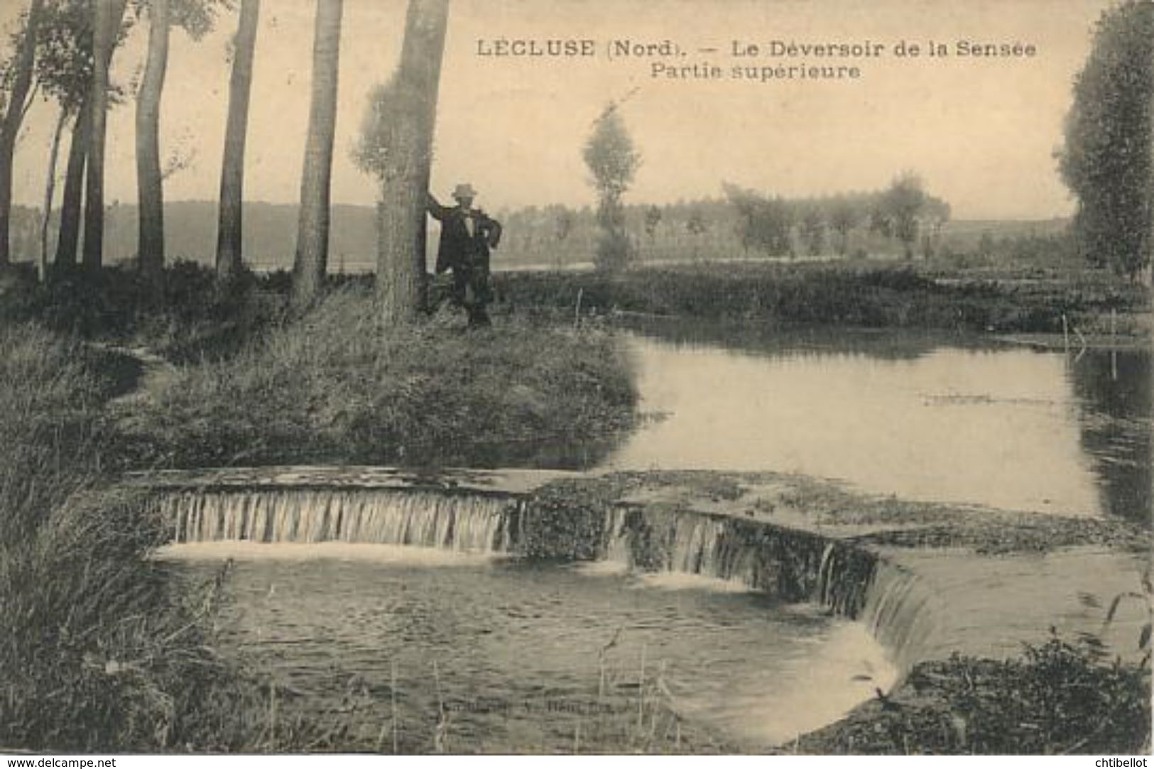 59	141	Lecluse 	Le Déversoir De La Sensée. Partie Supérieure - 		Circulée 	1912 - Altri & Non Classificati