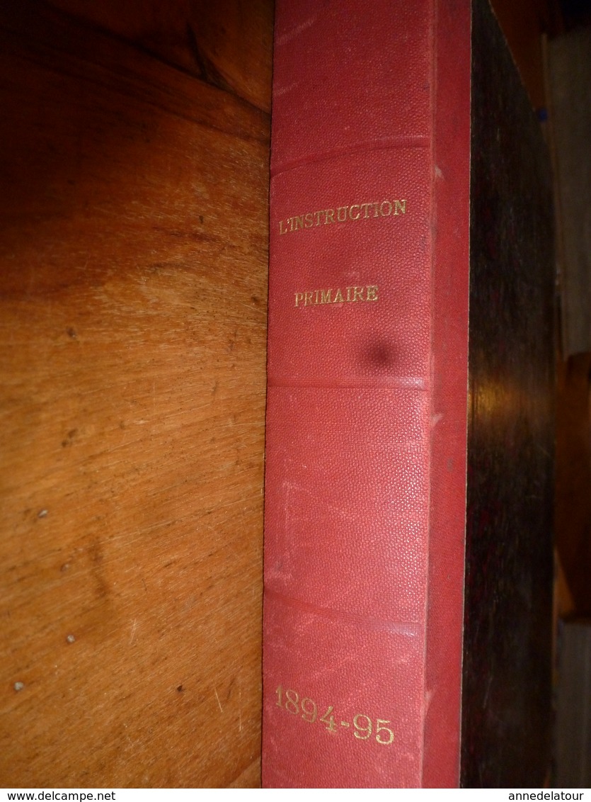 1894-95 L'instruction Primaire à Cette époque  (il Y A 123 Ans) - 6-12 Ans