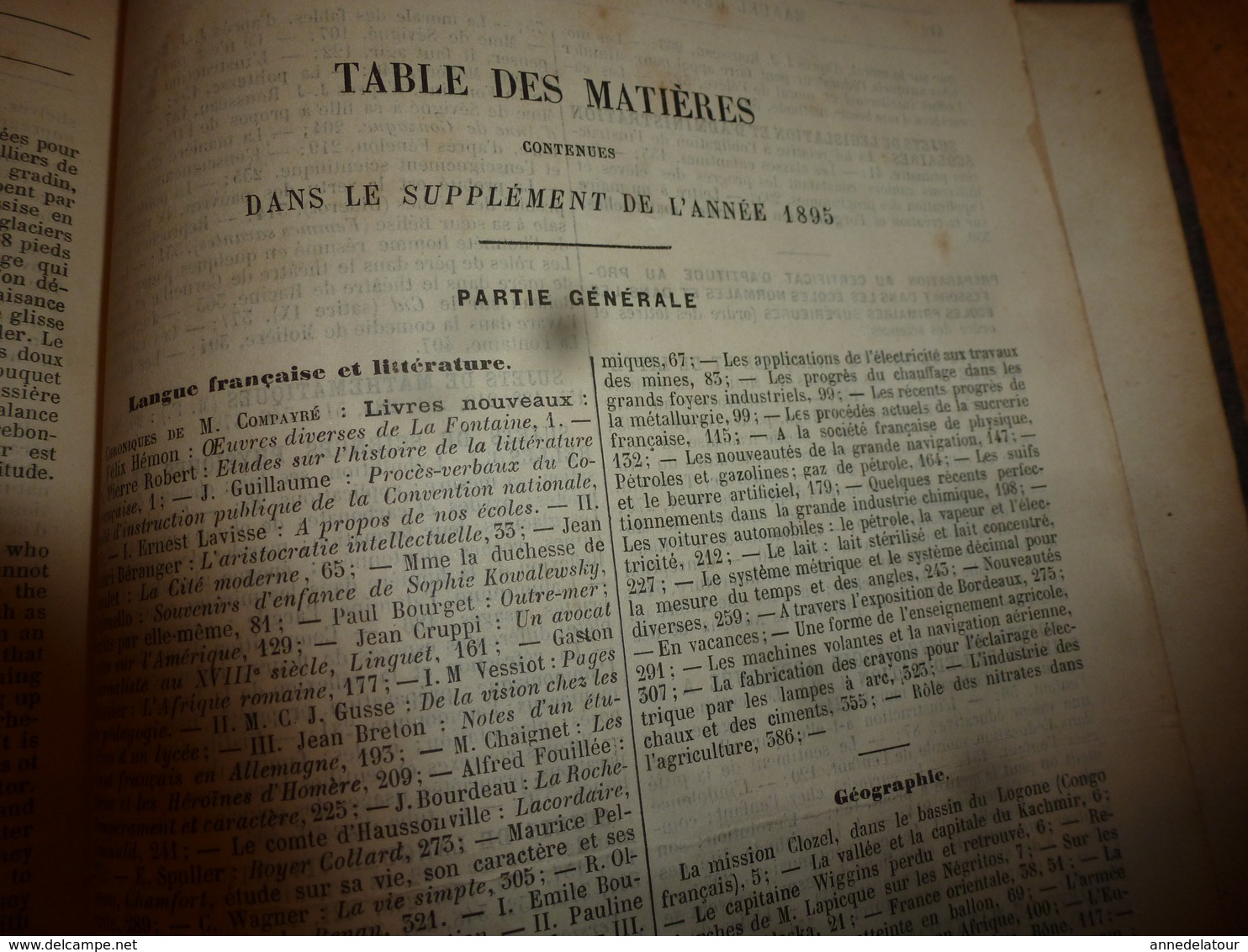 1894-95 L'instruction primaire à cette époque  (il y a 123 ans)