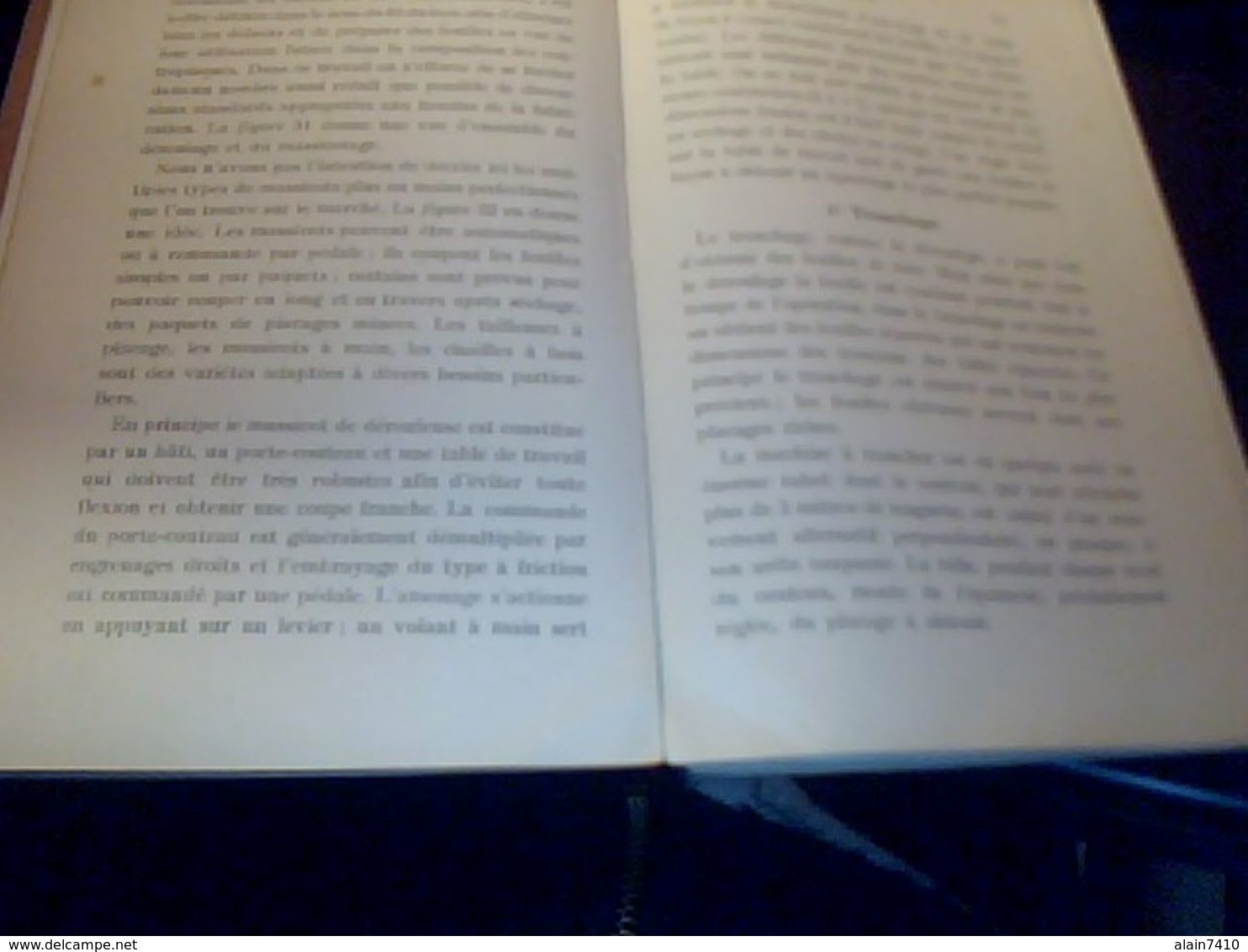 revue technique travail du bois l industrie du contreplaque par m anceau annee 1933 + de 135 pages