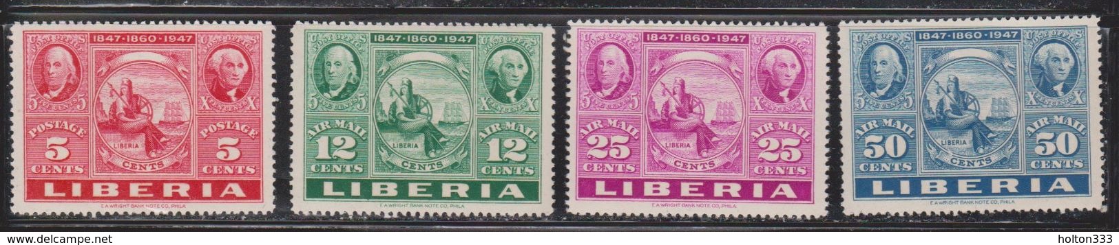 LIBERIA Scott # 300, C354-6 MNH - US Stamps & Seal Of The Country - Liberia