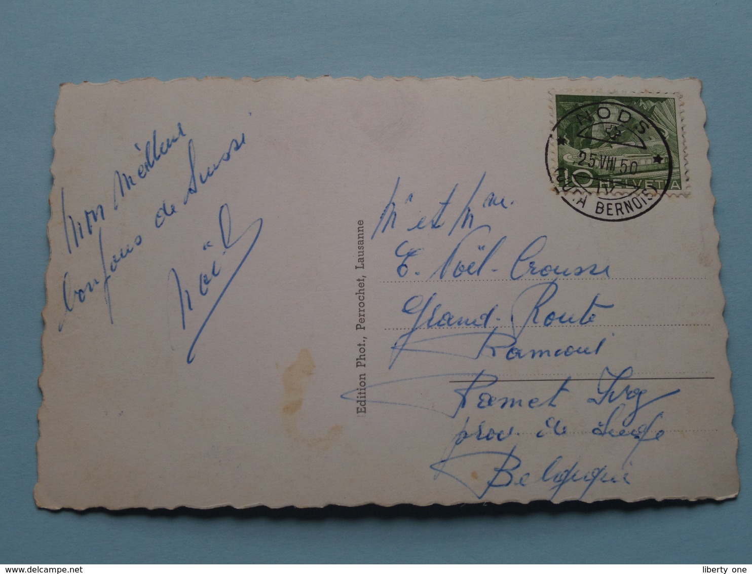 Hôtel De CHASSERAL 1609 M. ( Perrochet - 3038 ) Anno 1950 : Stamp NODS ( Zie Foto Details ) ! - Nods